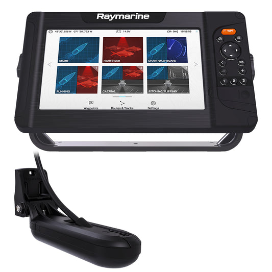 Raymarine Element 9 HV Combo w/HV-100 Transom Mount Transducer  Lighthouse North America Chart