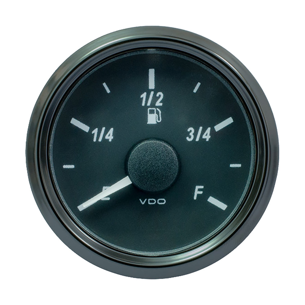 VDO SingleViu 52mm (2-1/16") Fuel Level Gauge - E/F Scale 240-33 Ohm