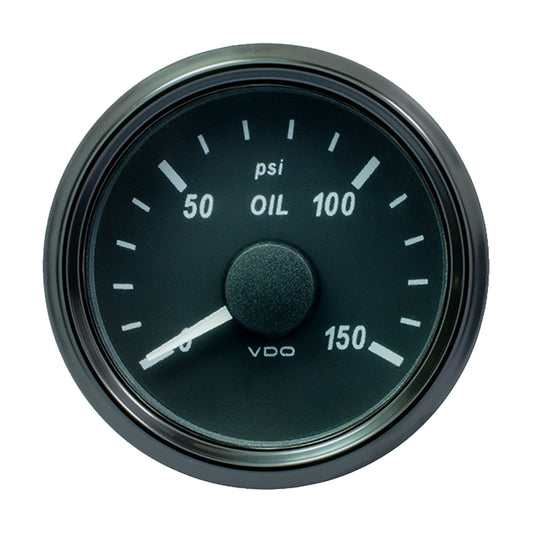 VDO SingleViu 52mm (2-1/16") Oil Pressure Gauge - 150 PSI