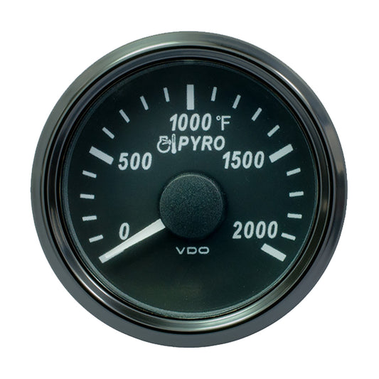 VDO SingleViu 52mm (2-1/16") Exhaust Gas Temp. Gauge - 2000F