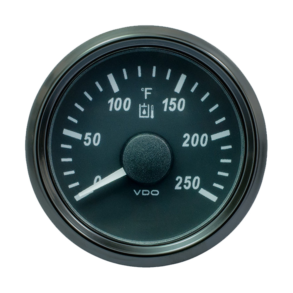 VDO SingleViu 52mm (2-1/16") Hydraulic Oil Temp. Gauge - 250F - 291-22 Ohm