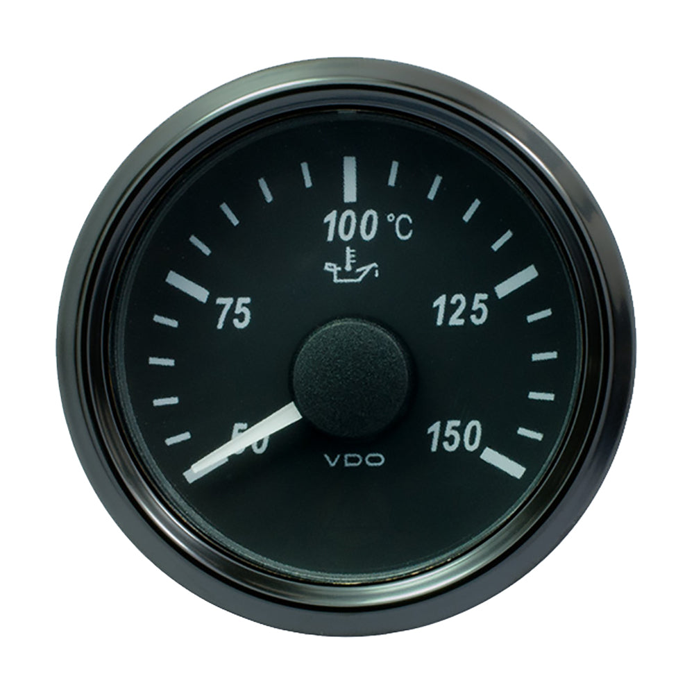 VDO SingleViu 52mm (2-1/16") Oil Temp. Gauge - 150 C - 322-18 Ohm