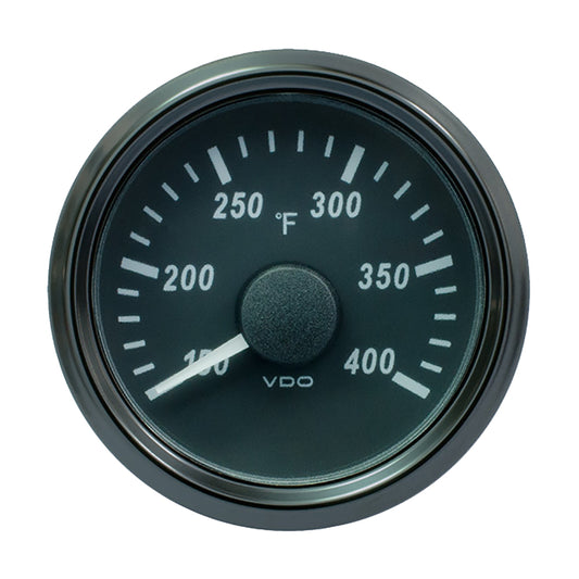 VDO SingleViu 52mm (2-1/16") Cylinder Temp. Gauge - 400F - 471-14 Ohm