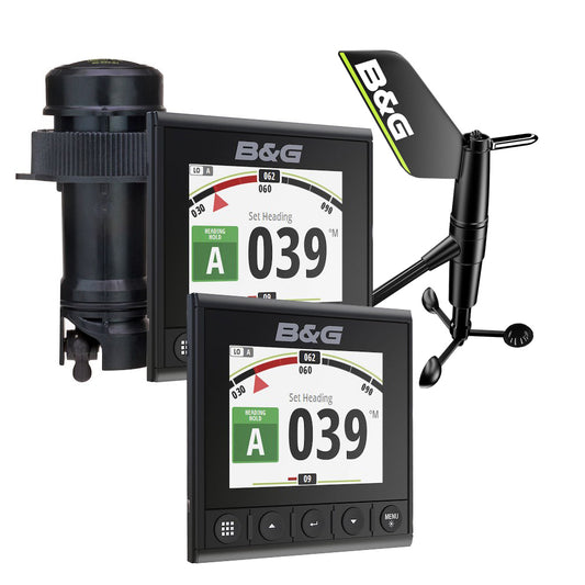 BG Triton2 Speed, Depth  Wireless Wind System Pack - 2 Triton2 4.1" Color Display, DST810 Transducer, WS320 Wireless Wind Sensor  NMEA2000 Starter Kit