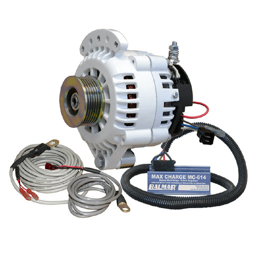 Balmar 621 Series 120A Kit w/MC-618 Regulator, T-Sensor, K6 Pulley, Single Foot  Mounting Hardware