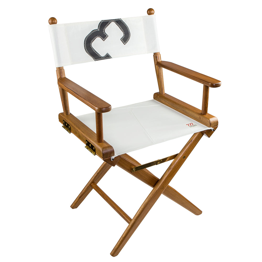 Whitecap Directors Chair w/Sail Cloth Seating - Teak