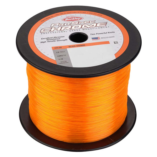 Berkley ProSpec Chrome Blaze Orange Monofilament - 130 lb - 2000 yds - PSC5B130-80