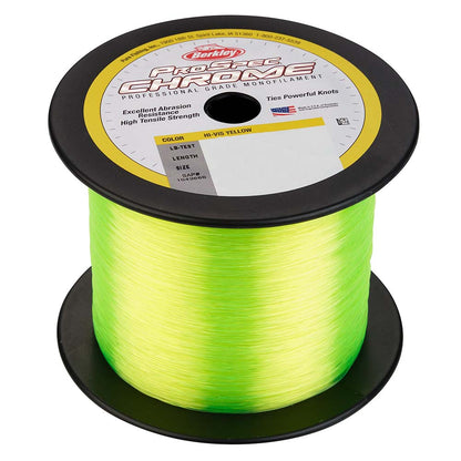 Berkley ProSpec Chrome Hi-Vis Yellow Monofilament - 130 lb - 2000 yds - PSC5B130-HVY