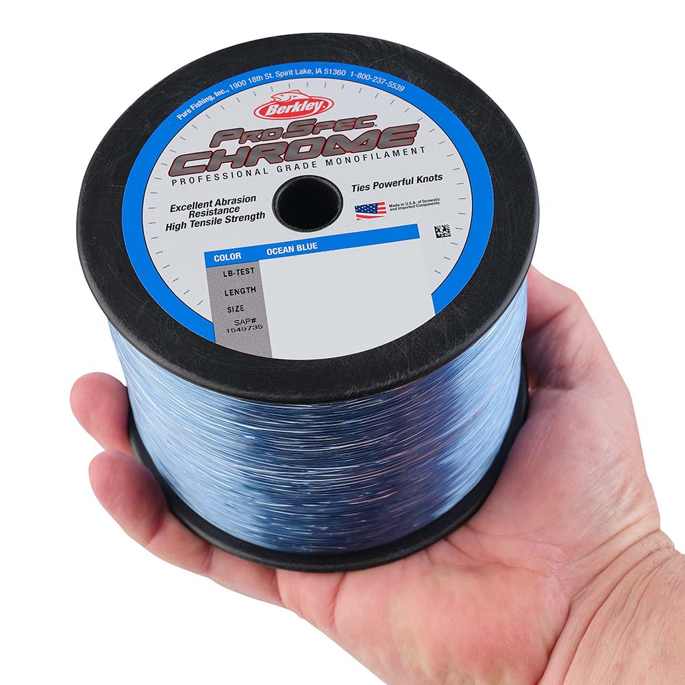 Berkley ProSpec Chrome Ocean Blue Monofilament - 50 lb - 1000 yds - PSC1B50-OBL