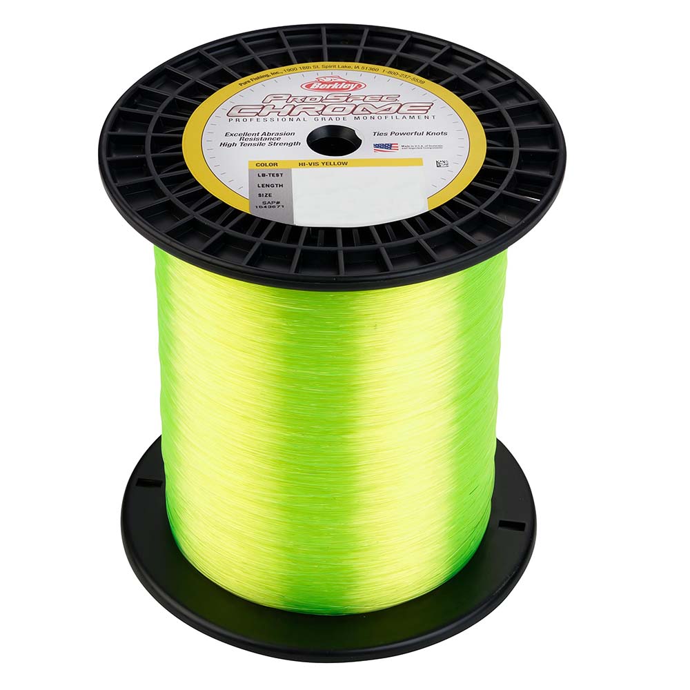 Berkley ProSpec Chrome Hi-Vis Yellow Monofilament - 30 lb - 3000 yds - PSC3B30-HVY