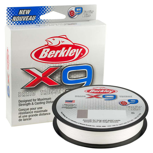 Berkley x9 Braid Crystal - 40lb - 164 yds - X9BFS40-CY