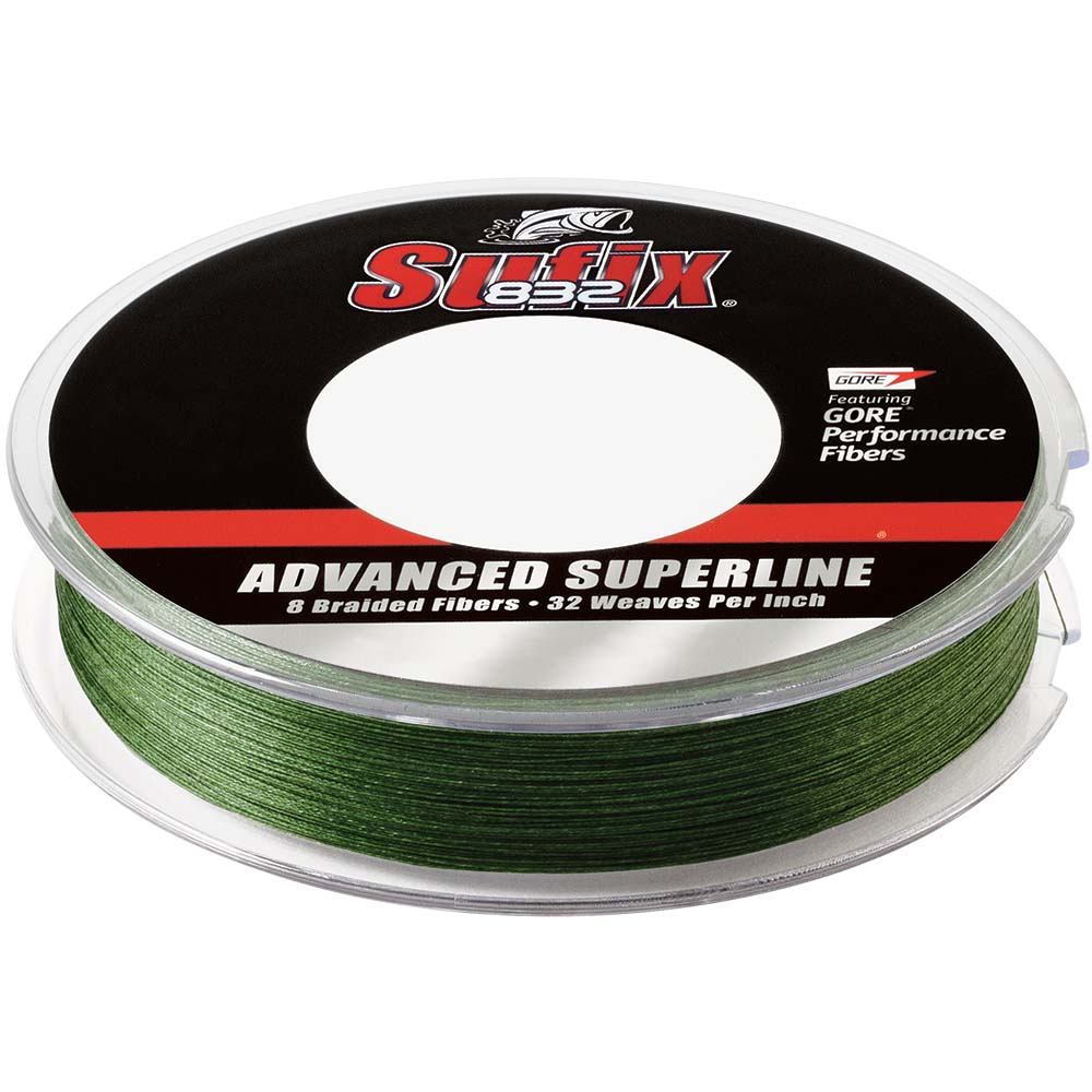 Sufix 832 Advanced Superline Braid - 30lb - Low-Vis Green - 150 yds