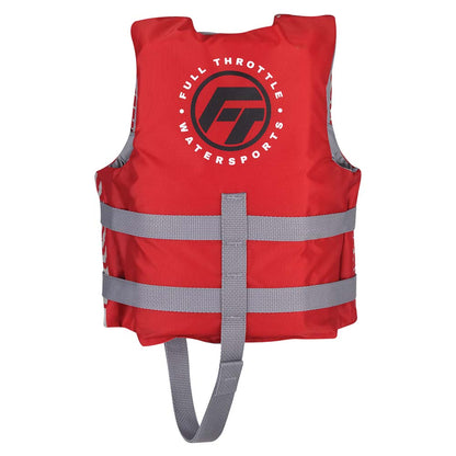 Full Throttle Child Nylon Life Jacket - Red