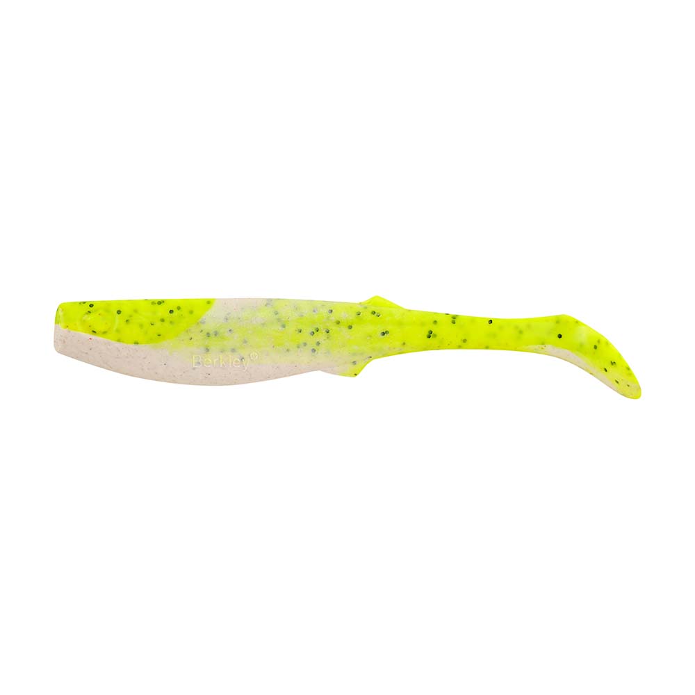 Berkley Gulp! Paddleshad - 4" - Chartreuse Pepper Neon