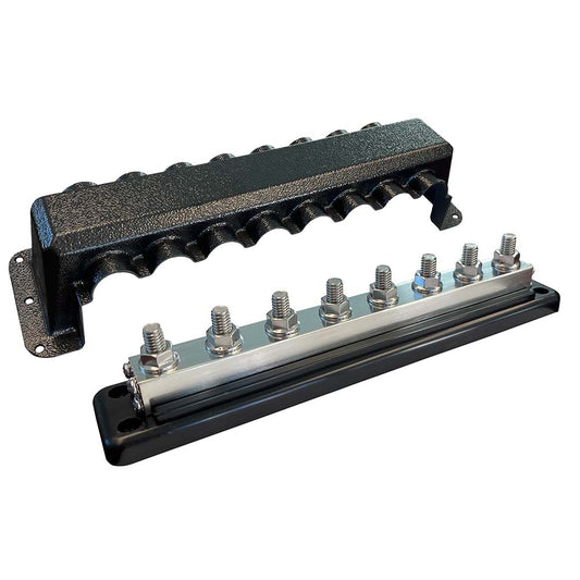 Victron Busbar 600A 8P  Cover 8X 3/8" Plus 8X M8 Terminals