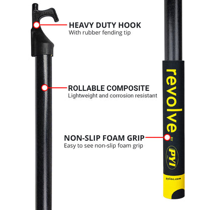 Revolve Rollable Boat Hook - 75"