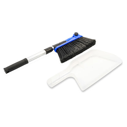 Camco RV Broom  Dustpan - Bilingual