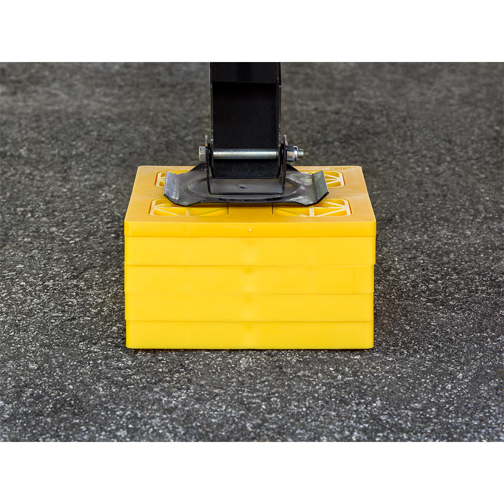 Camco FasTen Leveling Blocks w/T-Handle - 2x2 - Yellow *10-Pack