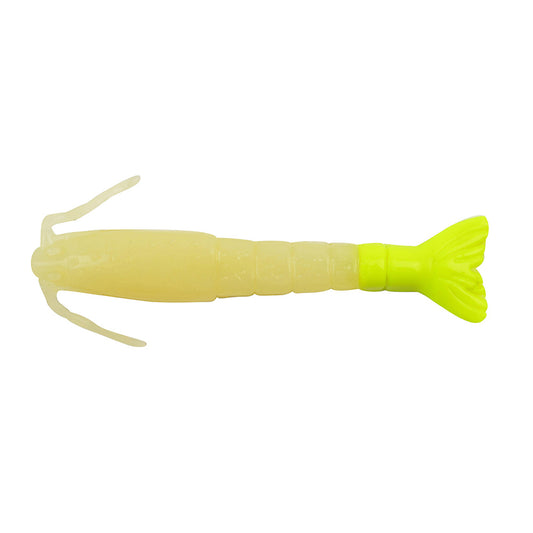 Berkley Gulp! Saltwater Shrimp - 3" - Glow/Chartreuse