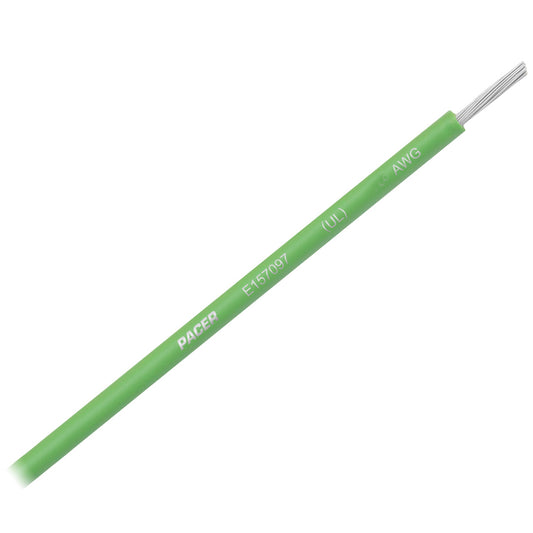 Pacer Light Green 14 AWG Primary Wire - 25