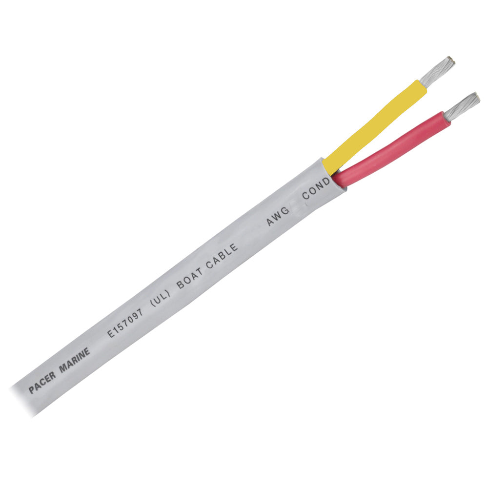 Pacer 12/2 AWG Round Safety Duplex Cable - Red/Yellow - 100