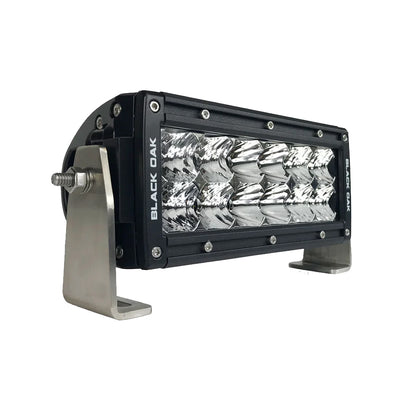 Black Oak Pro Series 3.0 Double Row 6" LED Light Bar - Combo Optics - Black Housing