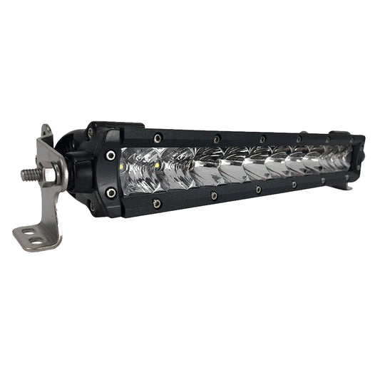 Black Oak 10" Single Row LED Light Bar - Combo Optics - Black Housing - Pro Series 3.0