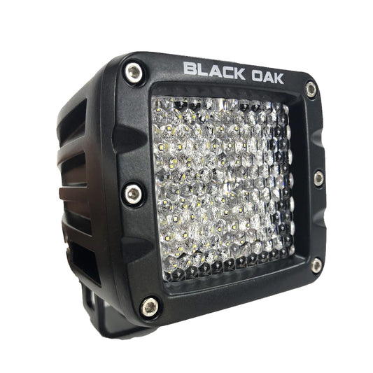 Black Oak 2" LED Pod Light - Diffused Optics - Black Housing - Pro Series 3.0