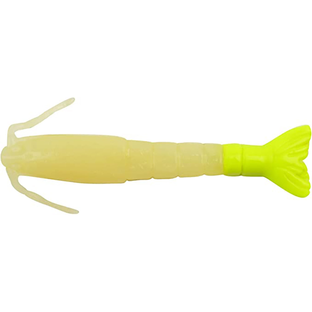 Berkley Gulp! Saltwater Shrimp - 4" - Glow/Chartreuse