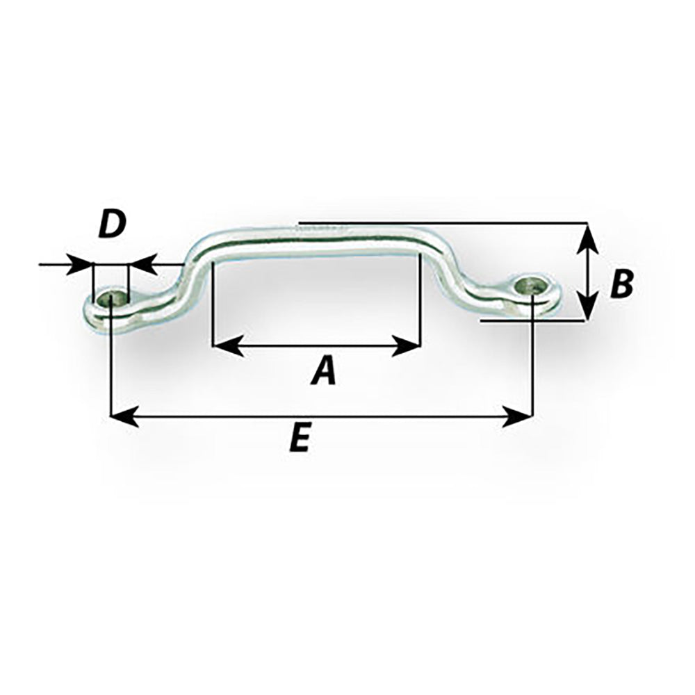 Wichard Webbing Eye strap - 5mm Diameter - 13/64" - 65mm Spacing - 2-9/16"