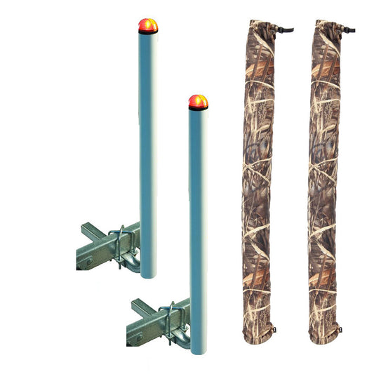 C.E. Smith 60" Post Guide-On w/L.E.D. Posts  FREE Camo Wet Lands Post Guide-On Pads