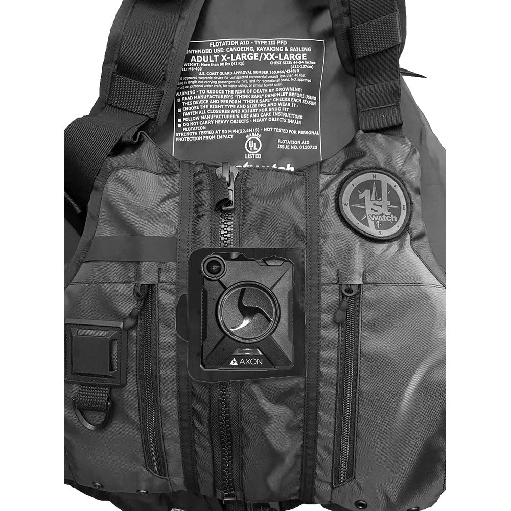 First Watch AV-1000 Kayak Style Duty PFD - Black - XS/S