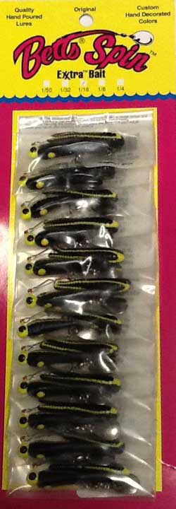 Betts Spin Rigged with Exxtra Bait Nickel Spinner Blade -12 per card