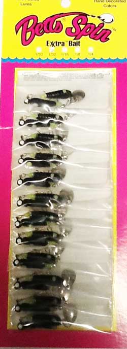 Betts Spin Rigged with Exxtra Bait Nickel Spinner Blade -12 per card