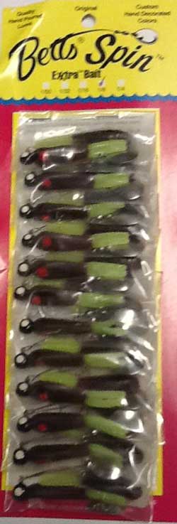 Betts Spin Rigged with Exxtra Bait Nickel Spinner Blade -12 per card