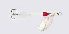 Yakima Rooster Tail 1/8 White Red Tip