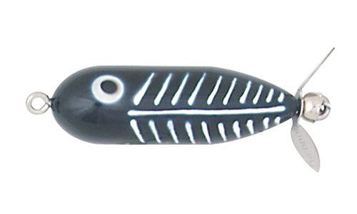 Heddon Baby Torpedo 3/8 Black Shore Minnow