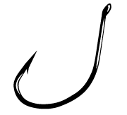 Gamakatsu Drop Shot Hook Black