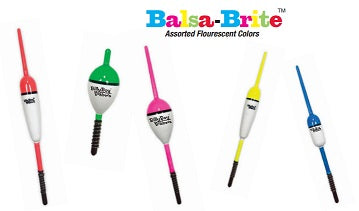 Betts Balsa-Brite Spring Stick Balsa Float Assorted Colors 18ct