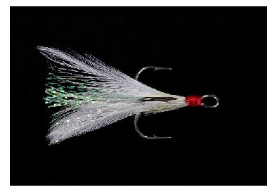 Owner Tournament Treble White-Red Flash 2ct Size 2