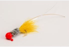 Slater Original Jig 1-16 Red-Silver-Yellow #4 Hook 3pk