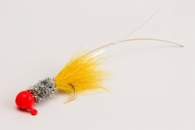 Slater Original Jig 1-32 Red-Silver-Yellow #6 Hook 2pk