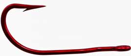 Tru Turn Catfish Hook Red Size 1-0 6ct