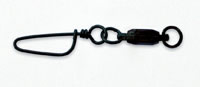 Mustad Black Ball Bearing Swivel w/Snap