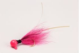 Slater Thread Neck Jig 1-32 Pink-Black-Pink #6 Hook 3pk