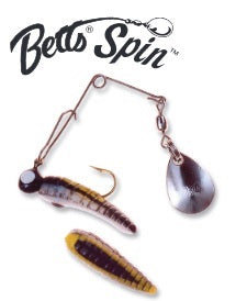 Betts Spin 1/32 Value Pack Grub White/Black Stripe