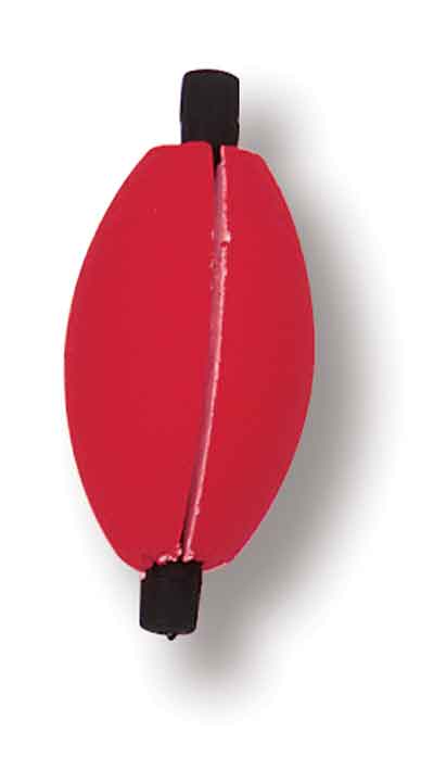 Betts Slotted Peg Hard Foam Float 2.5" 100ct Red/White