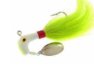 Blakemore Road Runner Bucktail 1-2oz 4-0 Chart-White-Red-Chart