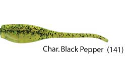 Bobby Garland Baby Shad 2" 18ct Chartreuse Black Pepper