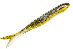 Strike King Blade Minnow 4.5” 8pk Green Pumpkin Pearl Belly